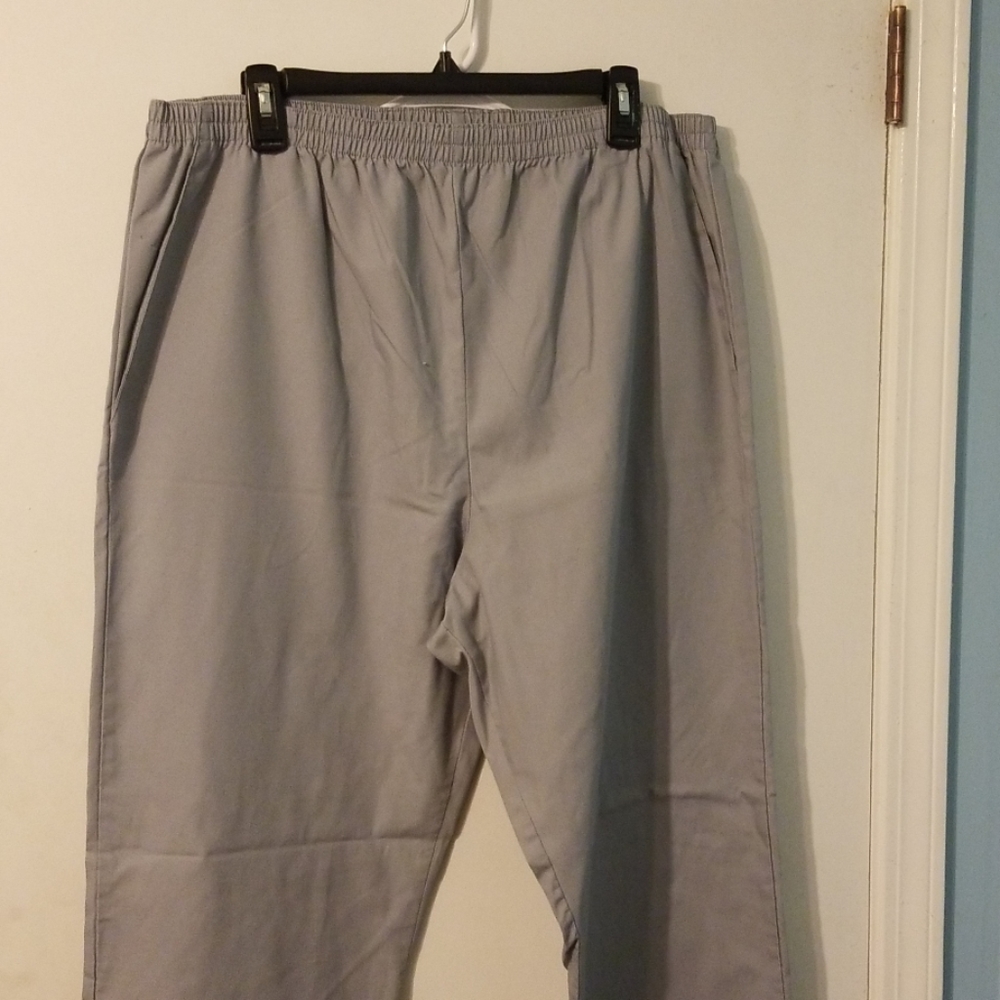 Gray scrub pants